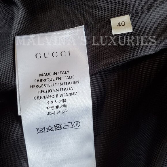 GUCCI JACKET SINGLE BREASTED VELVET JAQUARD FLORAL BLAZER sz IT 40 US 4 - Picture 14 of 14